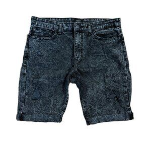 Forever 21 Black/Washed Shorts Ripped